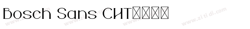 Bosch Sans CHT字体转换